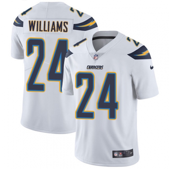 Youth Nike Los Angeles Chargers #24 Trevor Williams White Vapor Untouchable Elite Player NFL Jersey - Ujersey