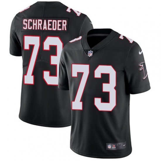Youth Nike Atlanta Falcons #73 Ryan Schraeder Black Alternate Vapor Untouchable Limited Player NFL Jersey - Ujersey