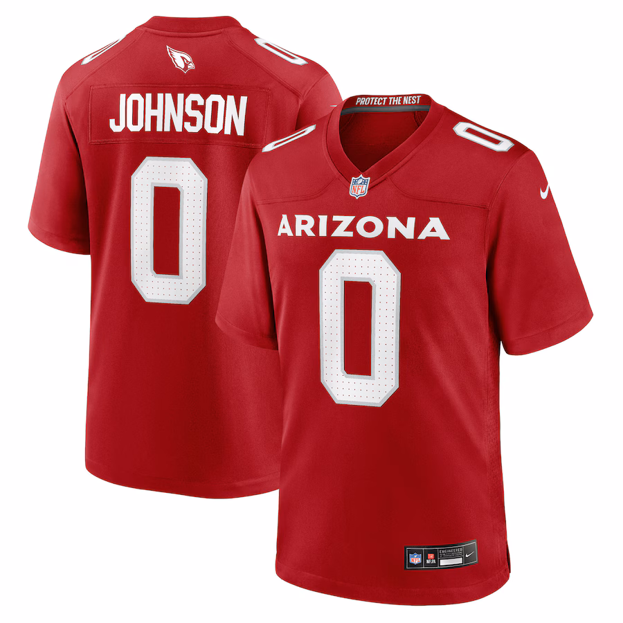 Men's Arizona Cardinals Will Johnson Nike Cardinal Team Game Jersey - Ujersey