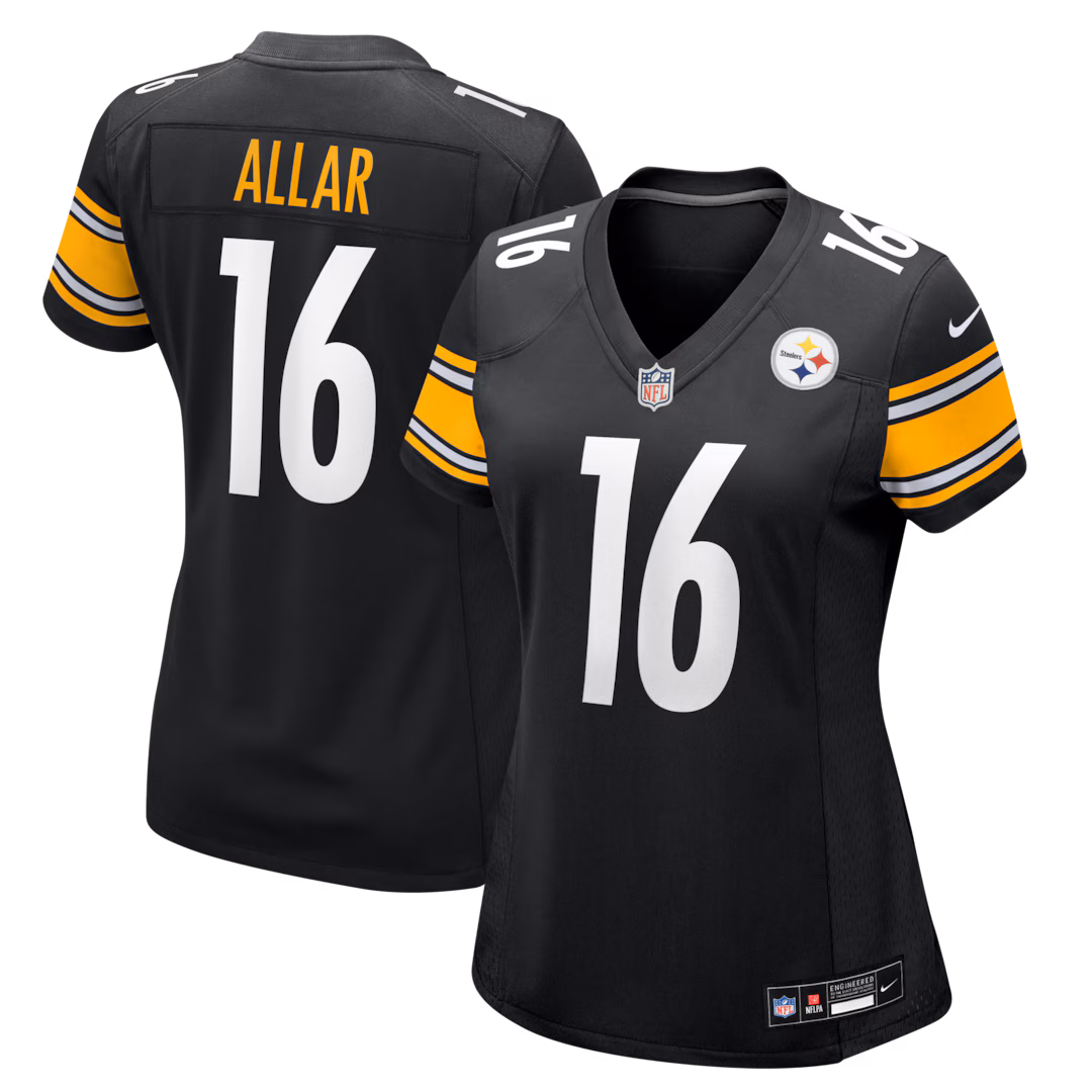 Women's Pittsburgh Steelers Drew Allar Nike Black Team Game Jersey - Ujersey
