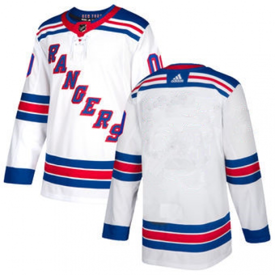Men's New York Rangers adidas White Authentic Blank Jersey - Ujersey