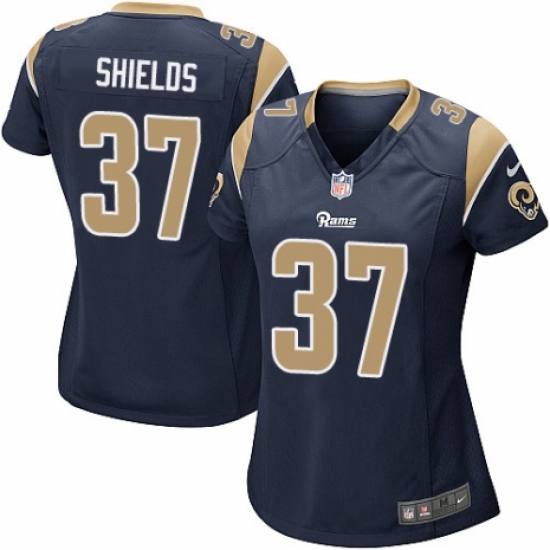 Women's Nike Los Angeles Rams #37 Sam Shields Game Navy Blue Team Color NFL Jersey - Ujersey