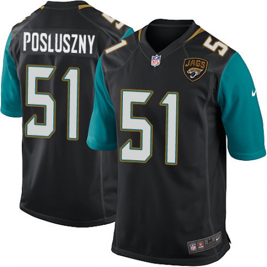 Men's Nike Jacksonville Jaguars #51 Paul Posluszny Game Black Alternate NFL Jersey