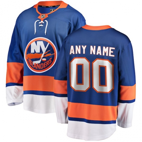Youth New York Islanders Fanatics Branded Blue Home Breakaway Custom Jersey - Ujersey