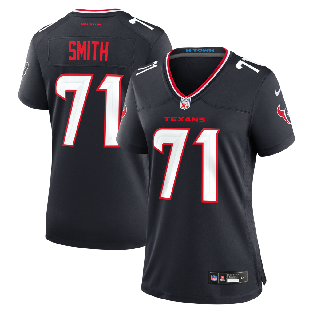 Women's Houston Texans Braden Smith Nike Navy Team Game Jersey - Ujersey