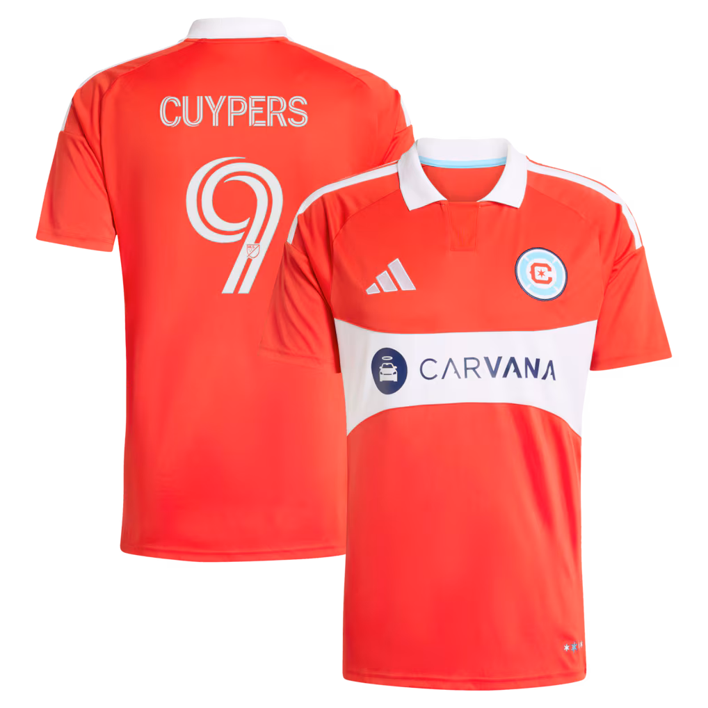 Men's Chicago Fire Hugo Cuypers adidas Red 2026 Forever Red Replica Jersey - ujerseystore