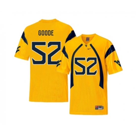 West Virginia Mountaineers 52 Najee Goode Gold College Football Jersey - Ujersey