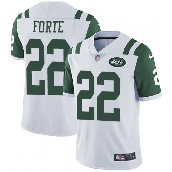 Youth Nike New York Jets #22 Matt Forte Elite White NFL Jersey - Ujersey