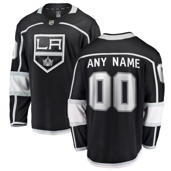 Men's Los Angeles Kings Fanatics Branded Black Home Breakaway Custom Jersey - Ujersey