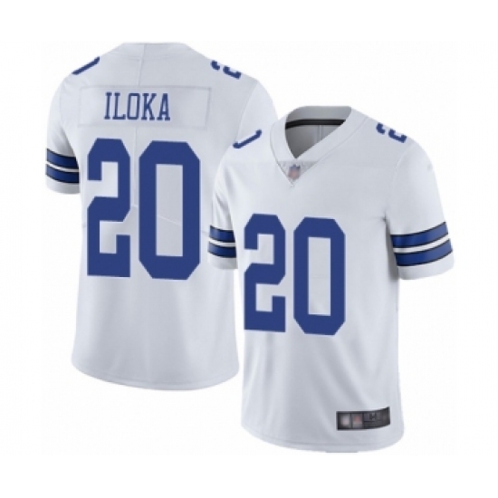 Men's Dallas Cowboys #20 George Iloka White Vapor Untouchable Limited Player Football Jersey - Ujersey