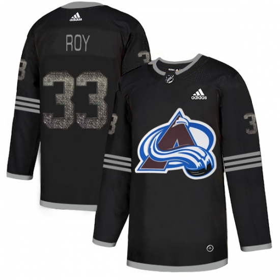 Men's Adidas Colorado Avalanche #33 Patrick Roy Black Authentic Classic Stitched NHL Jersey - Ujersey
