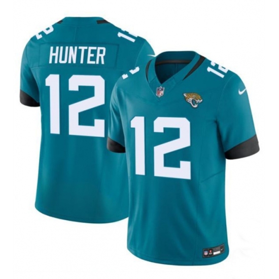 Men's Jacksonville Jaguars #12 Travis Hunter Teal 2025 Draft F.U.S.E. Vapor Untouchable Limited Football Stitched Jersey - Ujersey