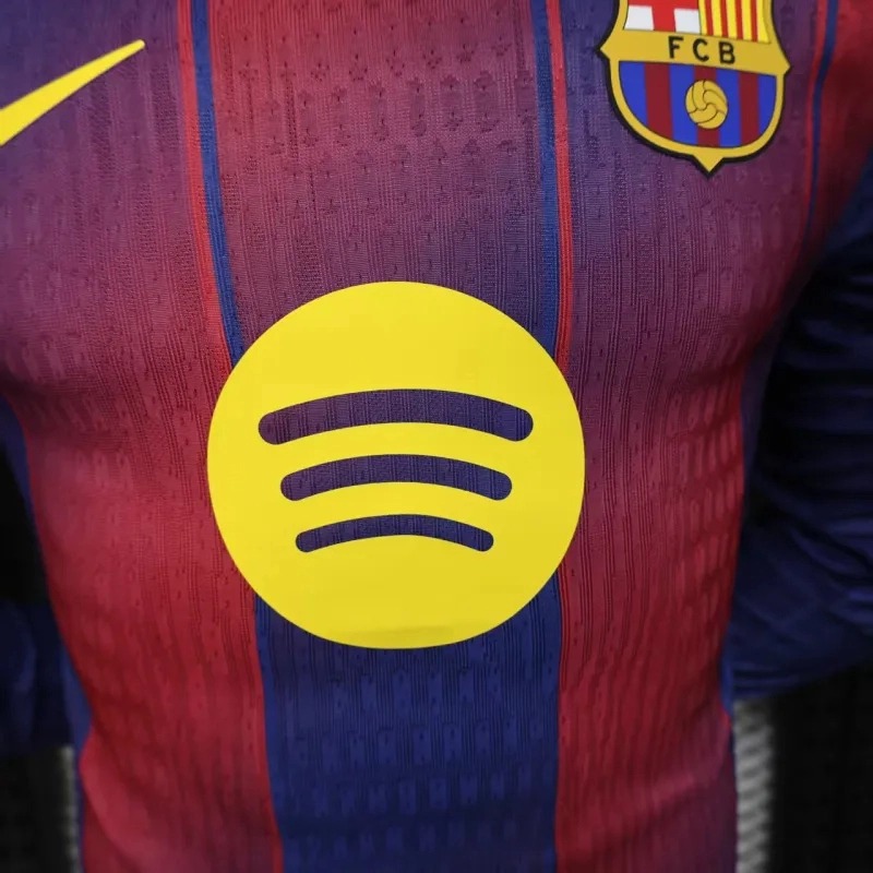 Soccer Jersey Barcelona Home Long Sleeve Shirt 2025/26 - U-jersey