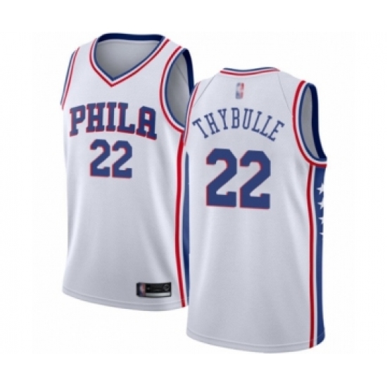 Men's Philadelphia 76ers #22 Mattise Thybulle Swingman White Basketball Jersey - Association Edition - Ujersey