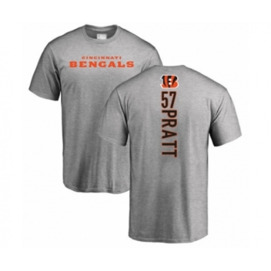 Football Cincinnati Bengals #57 Germaine Pratt Ash Backer T-Shirt - Ujersey
