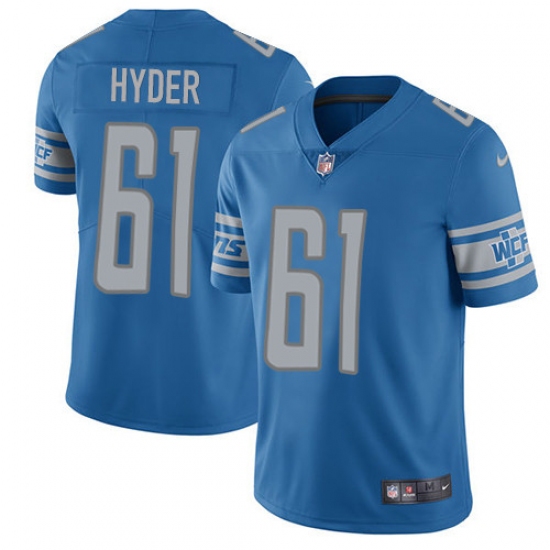 Youth Nike Detroit Lions #61 Kerry Hyder Elite Light Blue Team Color NFL Jersey - Ujersey