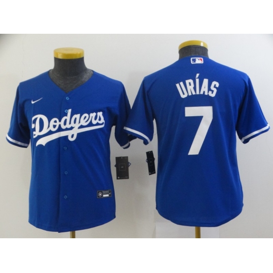 Youth Nike Los Angeles Dodgers #7 Julio Urias Blue Authentic Jersey - Ujersey