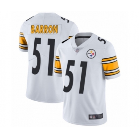 Youth Pittsburgh Steelers #51 Mark Barron White Vapor Untouchable Limited Player Football Jersey - Ujersey
