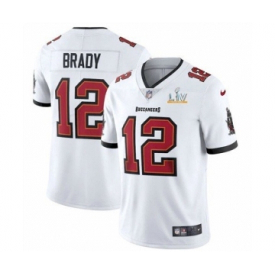 Youth Tampa Bay Buccaneers #12 White Jersey 2021 Super Bowl LV - Ujersey