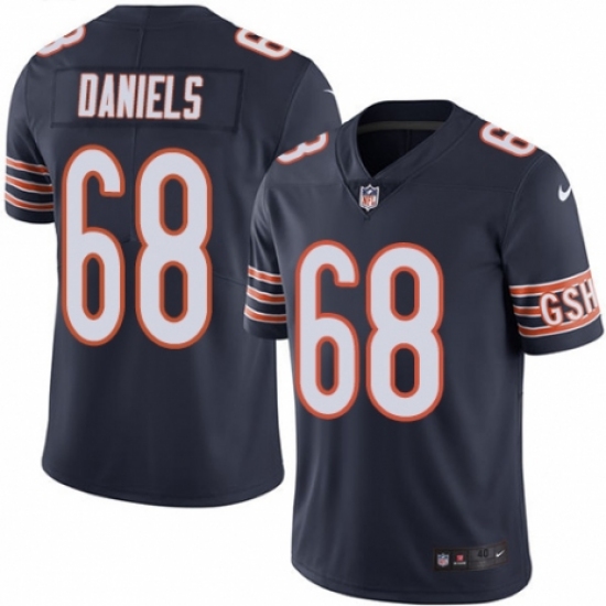 Youth Nike Chicago Bears #68 James Daniels Navy Blue Team Color Vapor Untouchable Elite Player NFL Jersey - Ujersey
