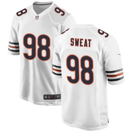 Men's Chicago Bears #98 Montez Sweat White Stitched Game Football Jersey - Ujersey