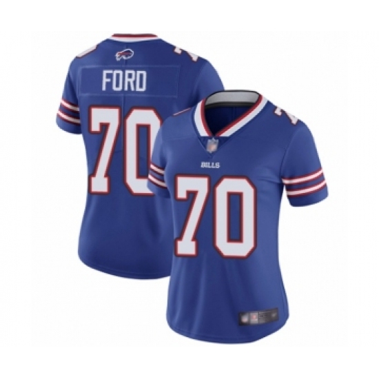 Women's Buffalo Bills #70 Cody Ford Royal Blue Team Color Vapor Untouchable Elite Player Football Jersey - Ujersey