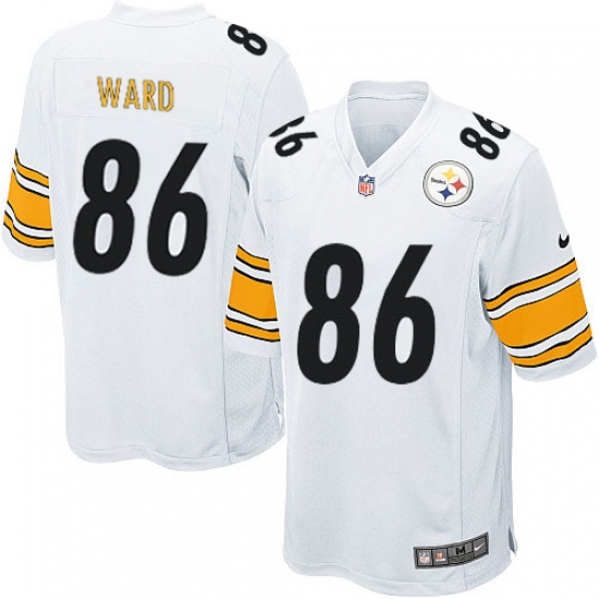 Men's Nike Pittsburgh Steelers #86 Hines Ward Game White NFL Jersey - Ujersey