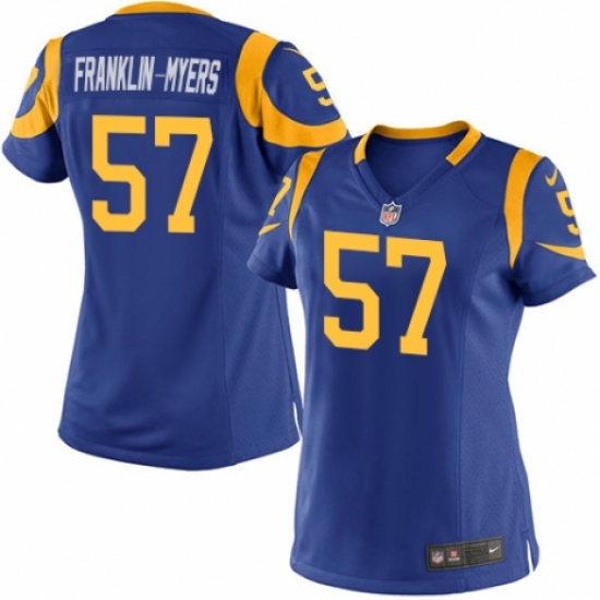 Women's Nike Los Angeles Rams #57 John Franklin-Myers Game Royal Blue Alternate NFL Jersey - Ujersey