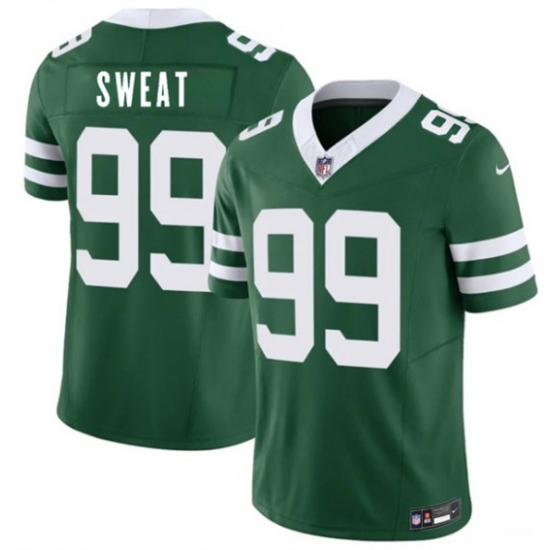 Men's New York Jets #99 T'Vondre Sweat Green 2026 F.U.S.E. Vapor Untouchable Limited Football Stitched Jersey - Ujersey