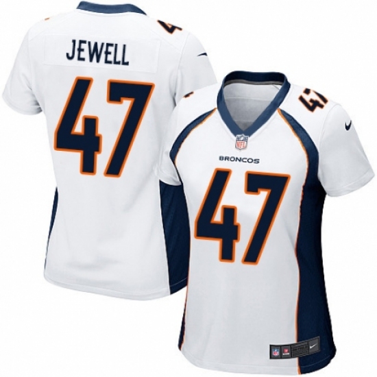 Women's Nike Denver Broncos #47 Josey Jewell Game White NFL Jersey - Ujersey