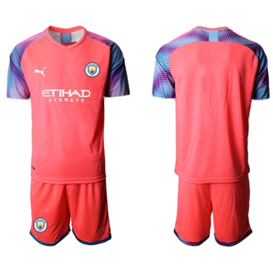 Manchester City Blank Pink Goalkeeper Soccer Club Jersey