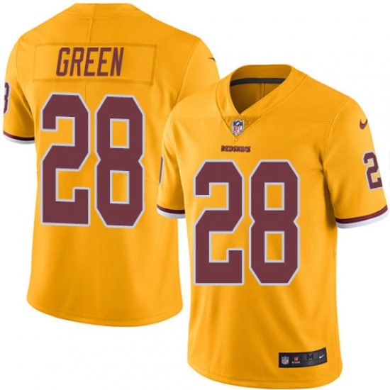 Youth Nike Washington Redskins #28 Darrell Green Limited Gold Rush Vapor Untouchable NFL Jersey
