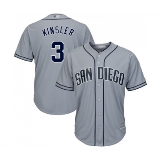 Men's San Diego Padres #3 Ian Kinsler Replica Navy Blue Alternate 1 Cool Base Baseball Jersey - Ujersey