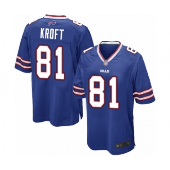 Men's Buffalo Bills #81 Tyler Kroft Game Royal Blue Team Color Football Jersey - Ujersey