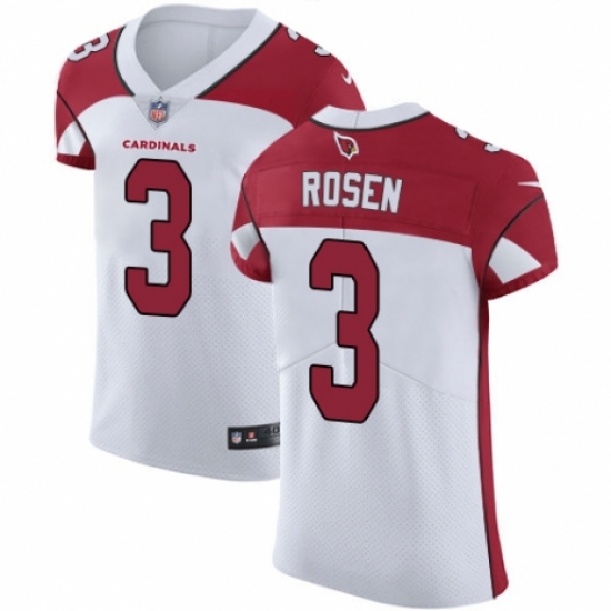 Men's Nike Arizona Cardinals #3 Josh Rosen White Vapor Untouchable Elite Player NFL Jersey - Ujersey
