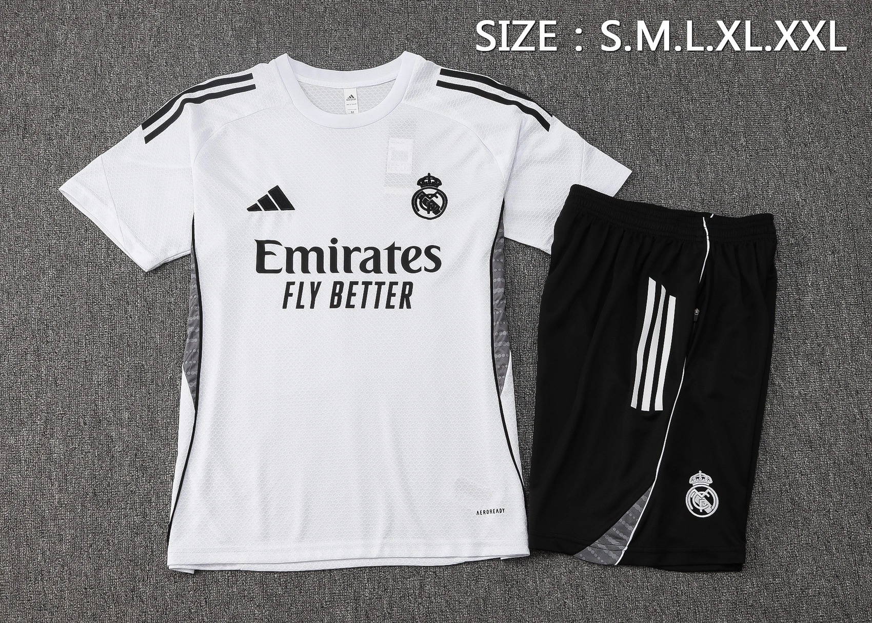 Real Madrid Training Jersey Kit White 2025/26 - U-jersey