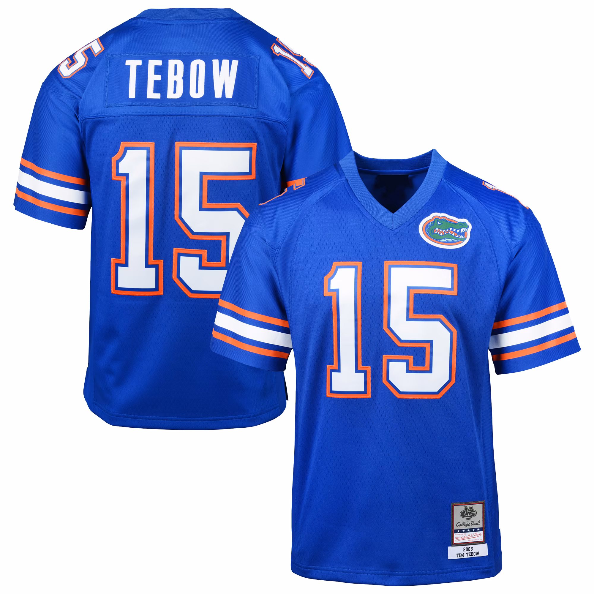Youth Mitchell & Ness Tim Tebow Royal Florida Gators Throwback Football Jersey - ujerseystore