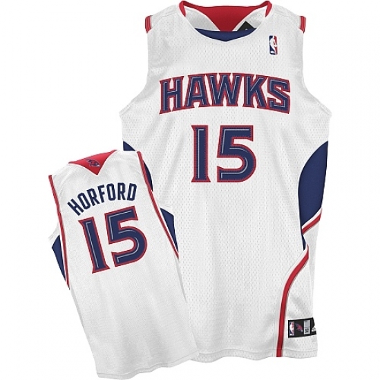 Atlanta Hawks #15 Al Horford Revolution 30 Swingman Home White Jersey - Ujersey