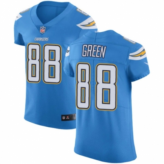 Men's Nike Los Angeles Chargers #88 Virgil Green Electric Blue Alternate Vapor Untouchable Elite Player NFL Jersey - Ujersey