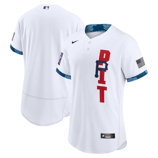 Men's Pittsburgh Pirates Blank Nike White 2021 MLB All-Star Game Authentic Jersey - Ujersey