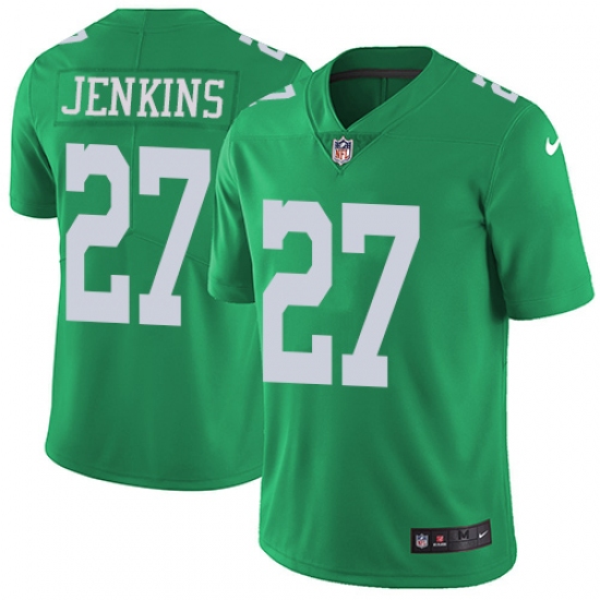Men's Nike Philadelphia Eagles #27 Malcolm Jenkins Limited Green Rush Vapor Untouchable NFL Jersey - Ujersey