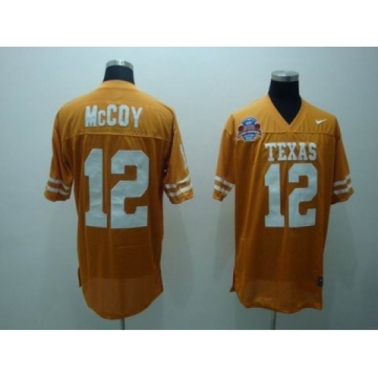 Texas Longhorns 12 McCoy orange Jerseys