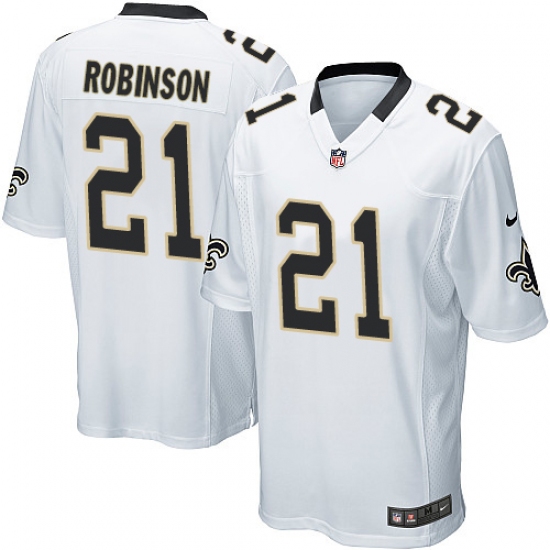Men's Nike New Orleans Saints #21 Patrick Robinson Game White NFL Jersey - Ujersey