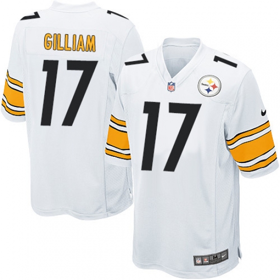 Men's Nike Pittsburgh Steelers #17 Joe Gilliam Game White NFL Jersey - Ujersey