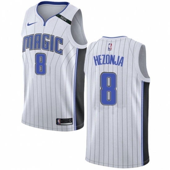 Youth Nike Orlando Magic #8 Mario Hezonja Authentic NBA Jersey - Association Edition - Ujersey