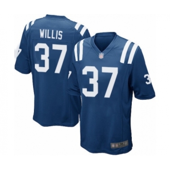 Men's Indianapolis Colts #37 Khari Willis Game Royal Blue Team Color Football Jersey - Ujersey