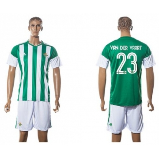 Real Betis #23 Van Der Vaart Home Soccer Club Jersey