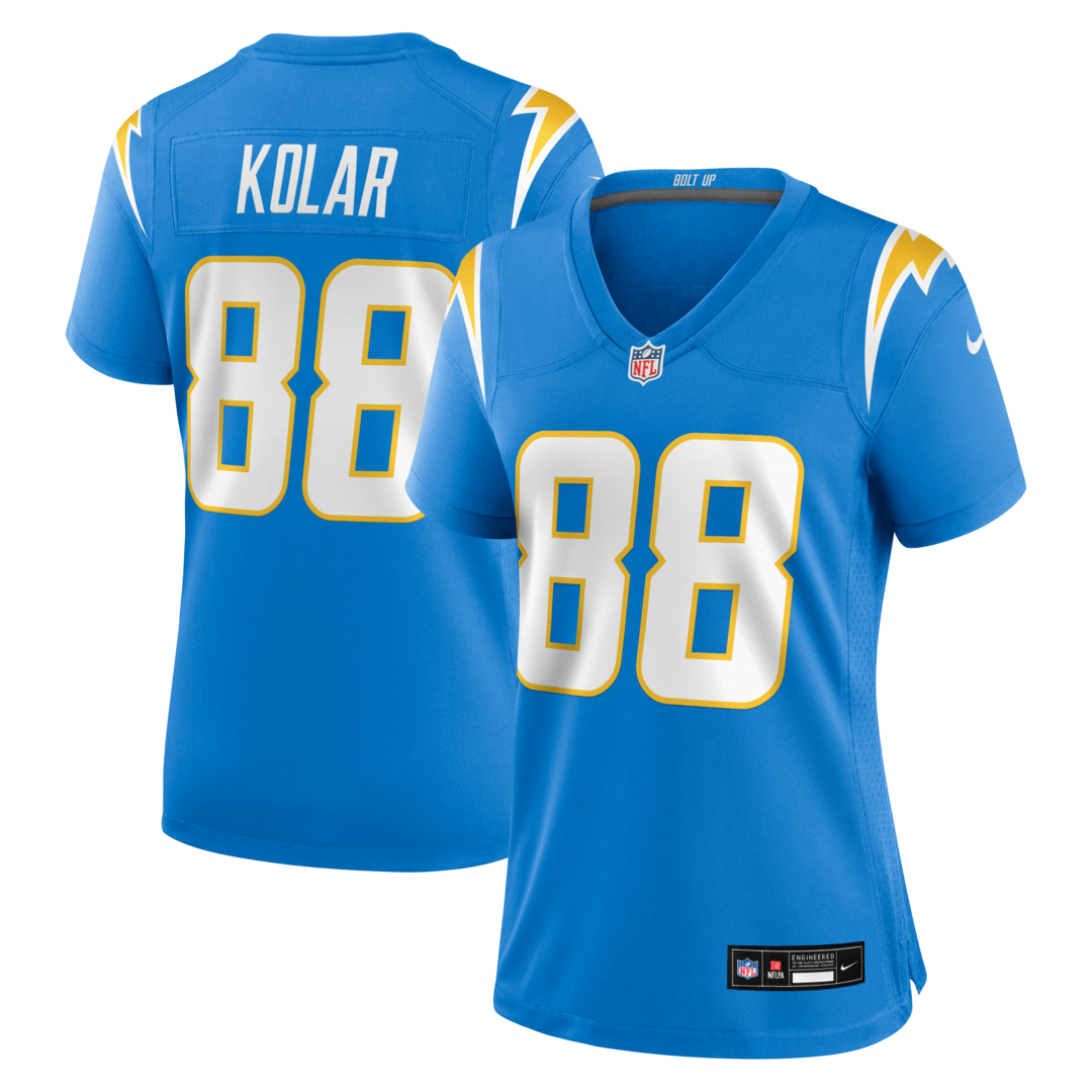 Women's Los Angeles Chargers Charlie Kolar Nike Powder Blue Team Game Jersey - Ujersey