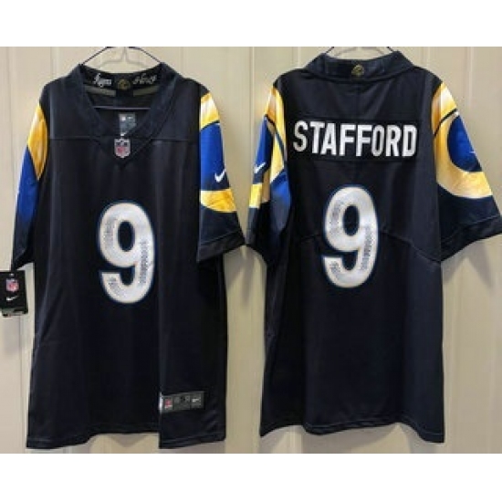 Men's Los Angeles Rams #9 Matthew Stafford Limited Navy Rivalries Vapor Jersey - Ujersey