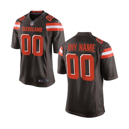 Youth Cleveland Browns Nike Brown Custom Game Jersey - Ujersey